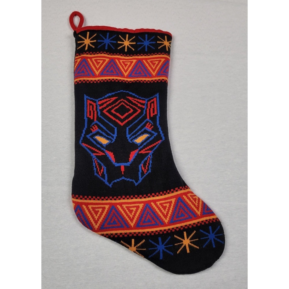 Ruz Marvel Black Panther Knit Christmas Stocking